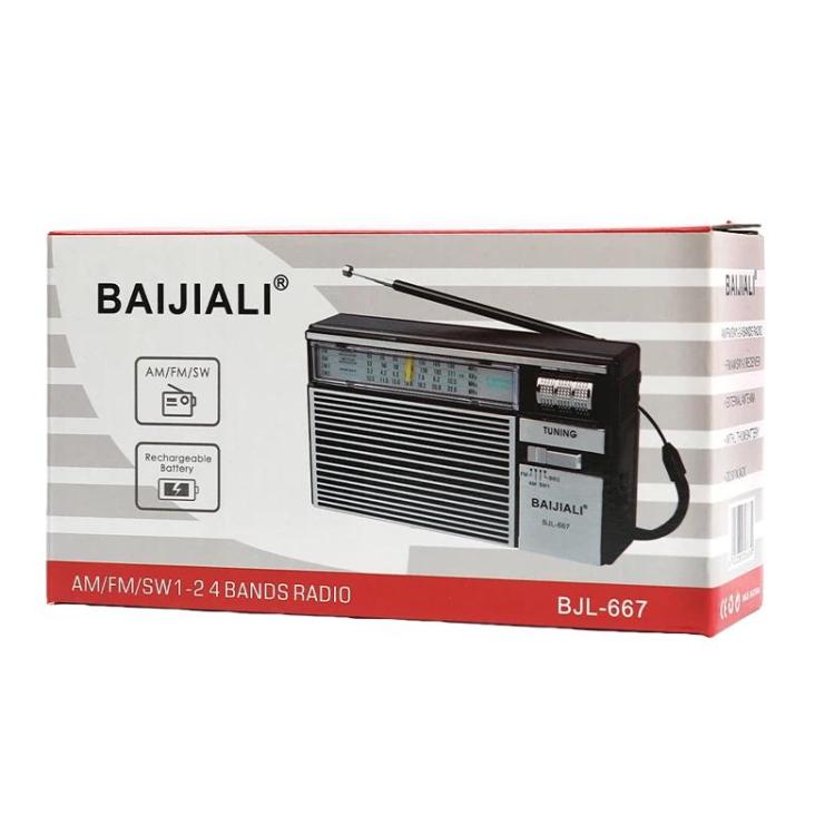Radio portatile multibanda BAIJIALI BJL-667 con manopole