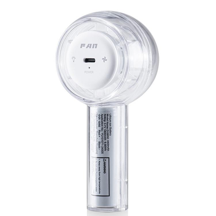 Mini ventilatore portatile Turbo con luce colorata e abbagliante, dotato di USB., F22