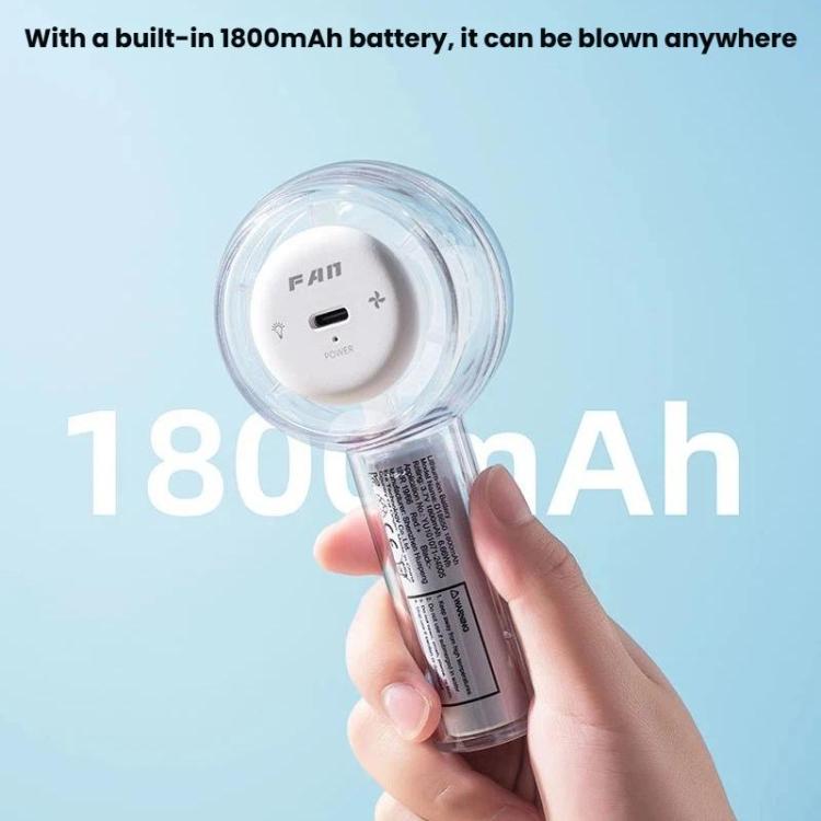 Mini ventilatore portatile Turbo con luce colorata e abbagliante, dotato di USB., F22