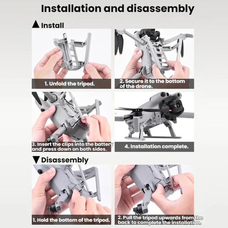 Carrello di atterraggio ad altezza estesa BRDRC per DJI Mini 5 Pro