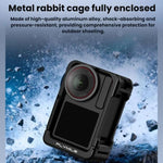 Adattatore Flymile esteso per DJI Osmo Action 4 / 3 / 5 Pro - Gabbia per conigli, Handle, Set Plastic Version