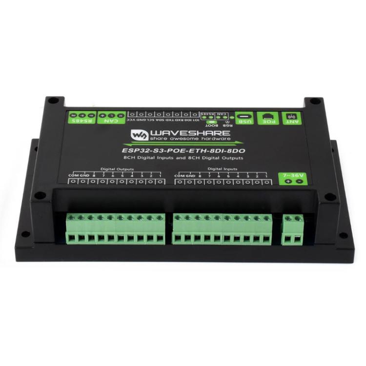 Scheda controllo 8 canali digitale ESP32-S3 POE ETH