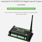 Scheda di controllo con 8 canali di ingresso e uscita digitali, processore dual-core Xtensa LX7 a 32 bit integrato., Waveshare ESP32-S3-POE-ETH-8DI-8DO