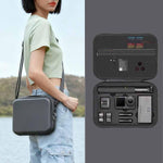 Custodia protettiva antiurto in EVA+PU per DJI Osmo Action 6 Adventure Combo., Handheld-Type Black, Handheld Type Gray, Shoulder Strap Type Gray, Shoulder Strap Black