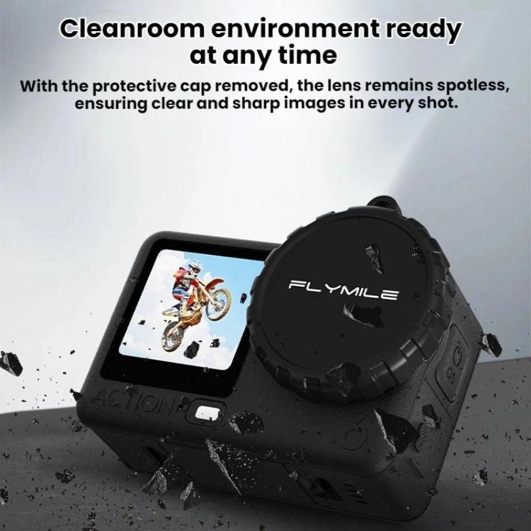 Tappo protettivo in silicone antipolvere Flymile per obiettivo DJI Osmo Action 6