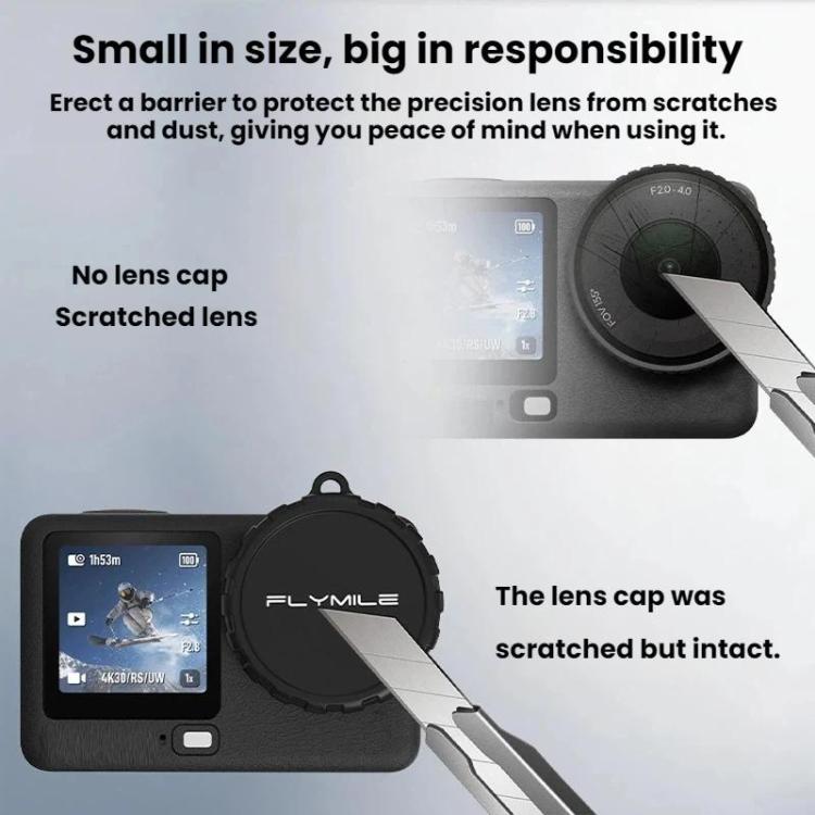 Tappo protettivo in silicone antipolvere Flymile per obiettivo DJI Osmo Action 6