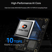 Modulo X5 AI con potenza di calcolo di 10 TOPS, CPU octa-core Cortex A55 integrata con memoria RAM wireless EMMC., Waveshare RDK X5 MD 104032
