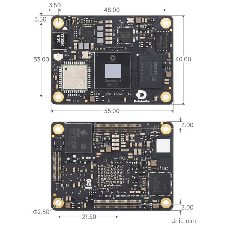 Modulo AI X5 con CPU octa-core Cortex A55 10 TOPS