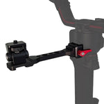 Estensione laterale per microfono e supporto stabilizzatore DJI Ronin RS 2 / RS 3 / RS 4 / RSC 2 per illuminazione.