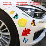 2 set di adesivi universali impermeabili per coprire i graffi dell'auto., Maple Leaves