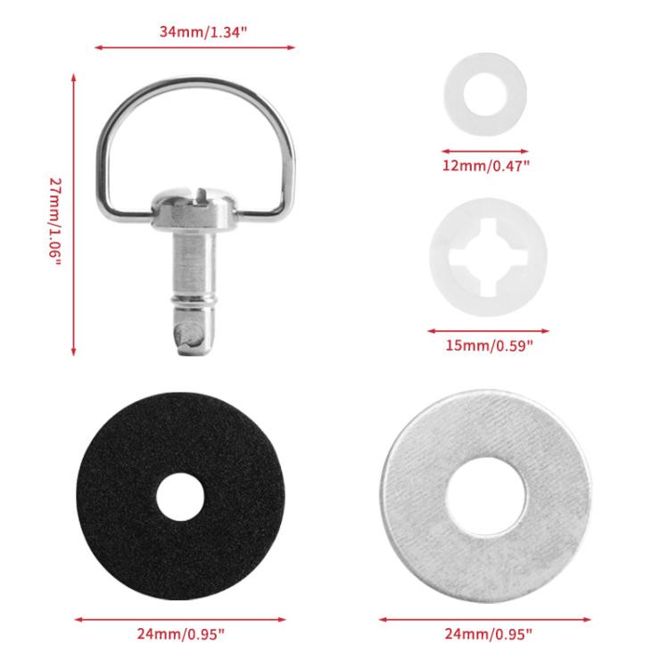 Kit di conversione UTV da 4 pezzi / Set Kit bulloni tetto per CAN-AM X3, Bolt Kit
