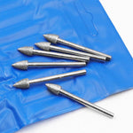 Testina di levigatura diamantata a punta 120 mesh, asta di levigatura fine diamantata, testine di levigatura per incisione su giada, 20pcs Pointed
