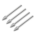 Testina di levigatura diamantata a punta 120 mesh, asta di levigatura fine diamantata, testine di levigatura per incisione su giada, 20pcs Pointed
