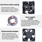 KunPeng KP12038HAS2 12cm Oil-Impregnated Bearing Cooling Fan Industrial AC Fan, 110V, 220V, 380V