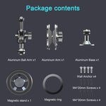Supporto per telefono da parete in metallo per console centrale auto, Magnetic Head