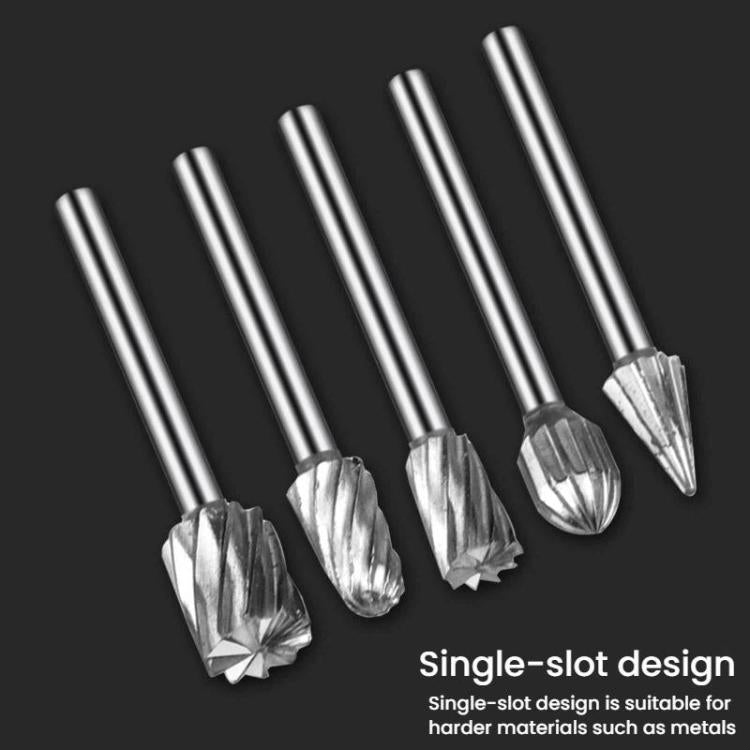 10 pezzi/scatola Lima rotante HSS Utensili per la lavorazione del legno Lima per intaglio di radici, 10pcs /Box Rotary File