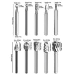 10 pezzi/scatola Lima rotante HSS Utensili per la lavorazione del legno Lima per intaglio di radici, 10pcs /Box Rotary File