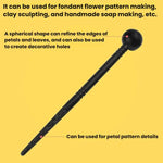 Penna per modellare a incavo in argilla ceramica morbida, strumento fai da te per sfogliare e modellare fiori in argilla ceramica., 3sets Sculpting Pen
