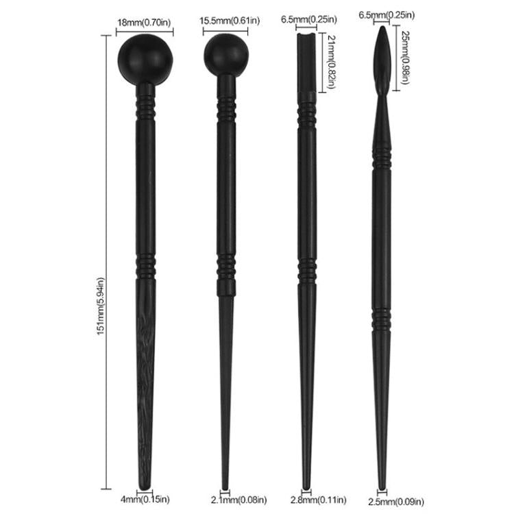 Penna per modellare a incavo in argilla ceramica morbida, strumento fai da te per sfogliare e modellare fiori in argilla ceramica., 3sets Sculpting Pen