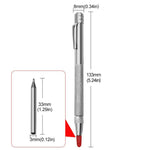 Penna per graffiare in acciaio al tungsteno con forte magnetismo, penna a punta di diamante, pennarello in vetro.