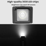 Faro anteriore per bicicletta JOHORSE ricaricabile tramite USB per illuminazione ciclistica, CB-18055, CB-18055 + Horn