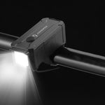 Faro anteriore per bicicletta JOHORSE ricaricabile tramite USB per illuminazione ciclistica, CB-18055, CB-18055 + Horn