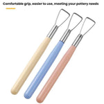 3 pezzi di strumenti per modellare la ceramica a mano, in plastica, per argilla, per goffratura., 3pcs Sculpting Tools