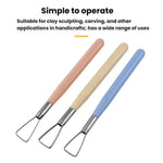 3 pezzi di strumenti per modellare la ceramica a mano, in plastica, per argilla, per goffratura., 3pcs Sculpting Tools