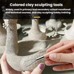 3 pezzi di strumenti per modellare la ceramica a mano, in plastica, per argilla, per goffratura., 3pcs Sculpting Tools