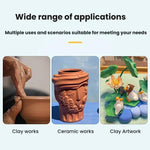 3 pezzi di strumenti per modellare la ceramica a mano, in plastica, per argilla, per goffratura., 3pcs Sculpting Tools