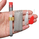Set di aghi da cucito a foro largo per uso domestico, 25pcs /Set 3.2cm, 25pcs /Set 4.0cm, 25pcs /Set 5.0cm, 25pcs /Set 6.6cm, 60pcs /Set 6.7/5.4/5/4.8/4cm
