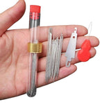 Set di aghi da cucito a foro largo per uso domestico, 25pcs /Set 3.2cm, 25pcs /Set 4.0cm, 25pcs /Set 5.0cm, 25pcs /Set 6.6cm, 60pcs /Set 6.7/5.4/5/4.8/4cm