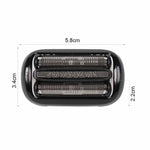 Testina di ricambio 54B per rasoio Braun Serie 5/6 50-R1000s / 50-B1200S / 6072cc / 6075co / 7025s / 7027cs, 54B