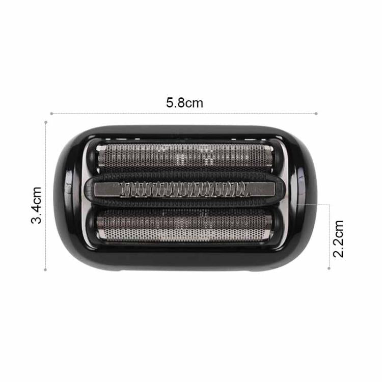 Testina di ricambio 54B per rasoio Braun Serie 5/6 50-R1000s / 50-B1200S / 6072cc / 6075co / 7025s / 7027cs, 54B