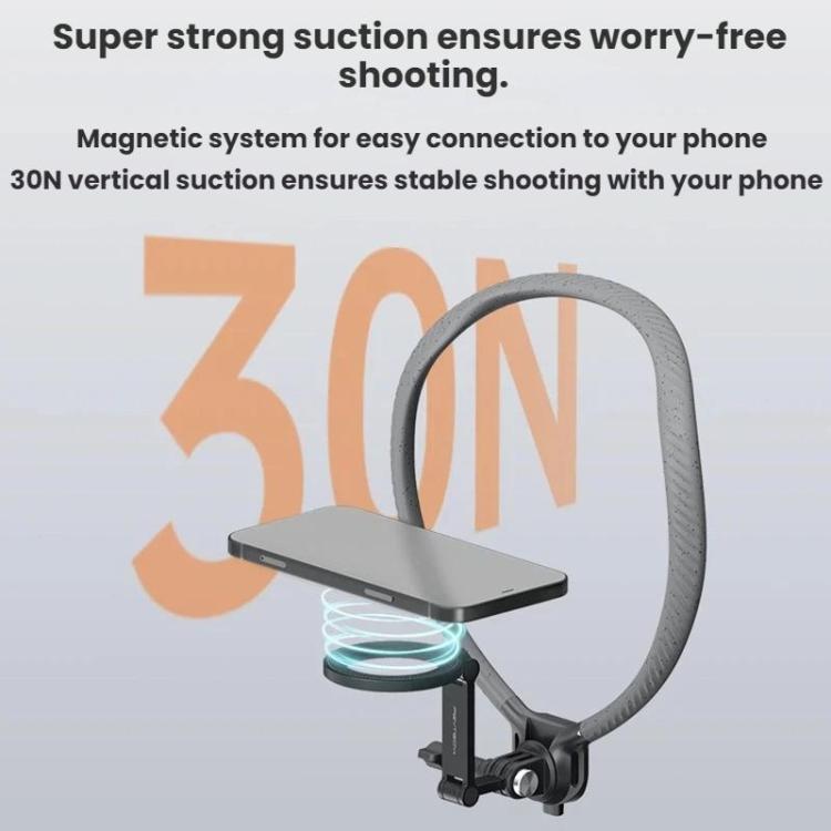 Supporto magnetico da collo PGYTECH - Vista frontale del telefono, P-GM-392