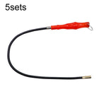 5 set di asta magnetica per recupero viti per tubo flessibile con testa curva, Bent-Head Flexible Hose
