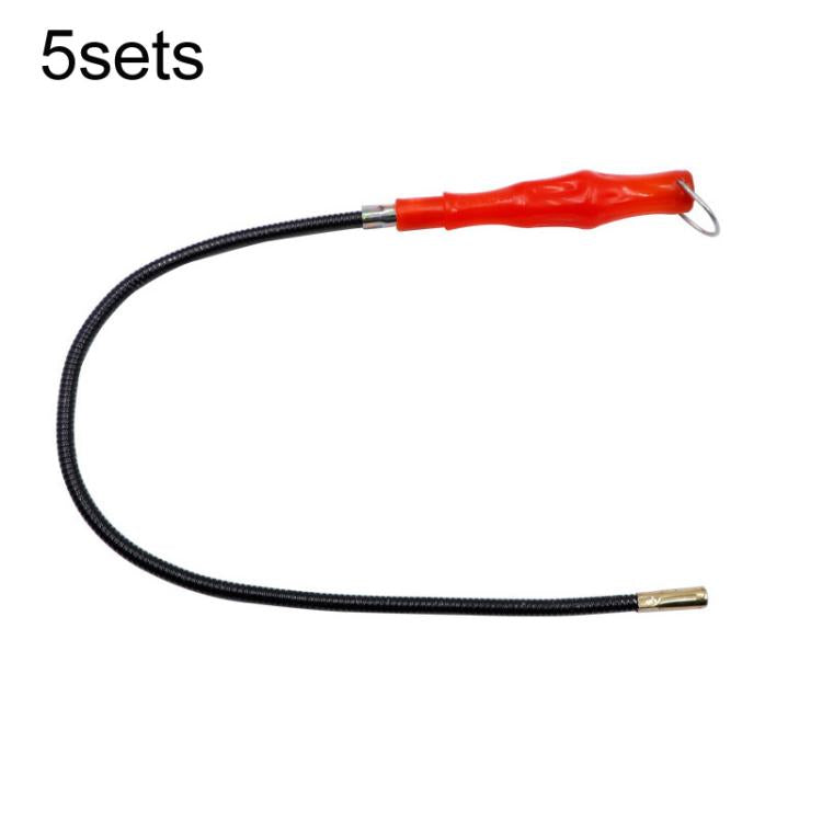 5 set di asta magnetica per recupero viti per tubo flessibile con testa curva, Bent-Head Flexible Hose