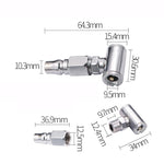 Ugello per gonfiaggio pneumatici auto, ugello per aria compressa per pneumatici, Double Head, Single Head