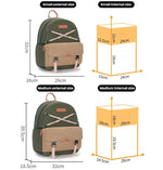 Borsa a tracolla casual Cwatcun D249 per fotocamera DSLR, decompressa e ad accesso rapido., Small Army Green, Medium Army Green