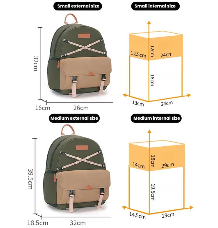 Borsa a tracolla casual Cwatcun D249 per fotocamera DSLR, decompressa e ad accesso rapido., Small Army Green, Medium Army Green
