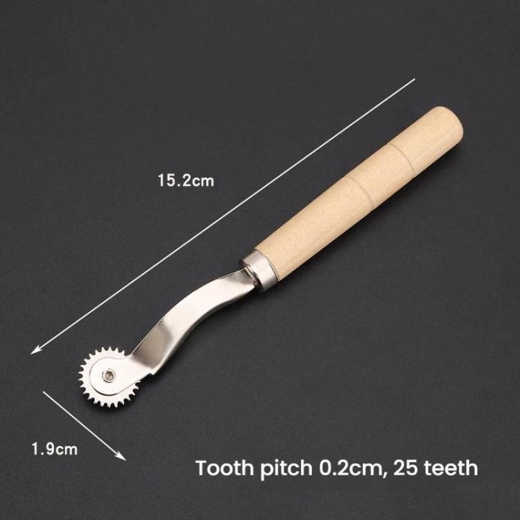 Ruota per marcatura della pelle, strumento per la creazione di modelli di sartoria, rullo, Standard SKC Wooden Handle, Standard Steel Tooth Handle, Plastic Steel Tooth Handle, Wooden Steel Tooth Handle