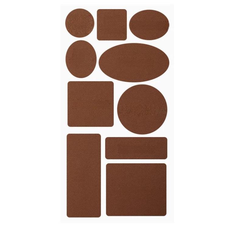 10 set di toppe di riparazione in pelle per divani, sedie e sedili auto, Style A White, Style A Black, Style A Orange, Style A Blue, Style A Light Brown, Style B White, Style B Black, Style B Orange, Style B Blue, Style B Light Brown