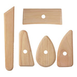 Ceramica, argilla, intaglio, arte, ceramica morbida, utensili in legno, coltello scheletro in legno fatto a mano, 5pcs /Pack Wooden Tools