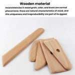 Ceramica, argilla, intaglio, arte, ceramica morbida, utensili in legno, coltello scheletro in legno fatto a mano, 5pcs /Pack Wooden Tools