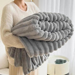 Coperta multifunzionale in peluche a forma di coniglio per divano/auto, 70x100cm, 100x150cm, 120x200cm, 150x200cm, 180x200cm, 200x230cm