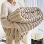 Coperta multifunzionale in peluche a forma di coniglio per divano/auto, 70x100cm, 100x150cm, 120x200cm, 150x200cm, 180x200cm, 200x230cm