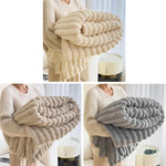 Coperta multifunzionale in peluche a forma di coniglio per divano/auto, 70x100cm, 100x150cm, 120x200cm, 150x200cm, 180x200cm, 200x230cm