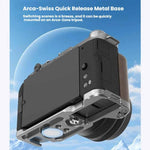 Accessori di espansione per fotocamera: base metallica a sgancio rapido Arca-Swiss, For Fujifilm X-M5 Ebony L-Plate, For Fujifilm X-M5 Walnut L-Plate, For Fujifilm X-M5 Thumb Grip Black, For Fujifilm X-M5 Thumb Grip Silver