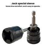 Presa per cric salva-fatica per chiave elettrica, strumento ausiliario per la rimozione degli pneumatici, Labor-Saving Jack Socket