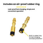 Ugello universale per gonfiaggio pneumatici auto con connettore a pagoda, 2pcs